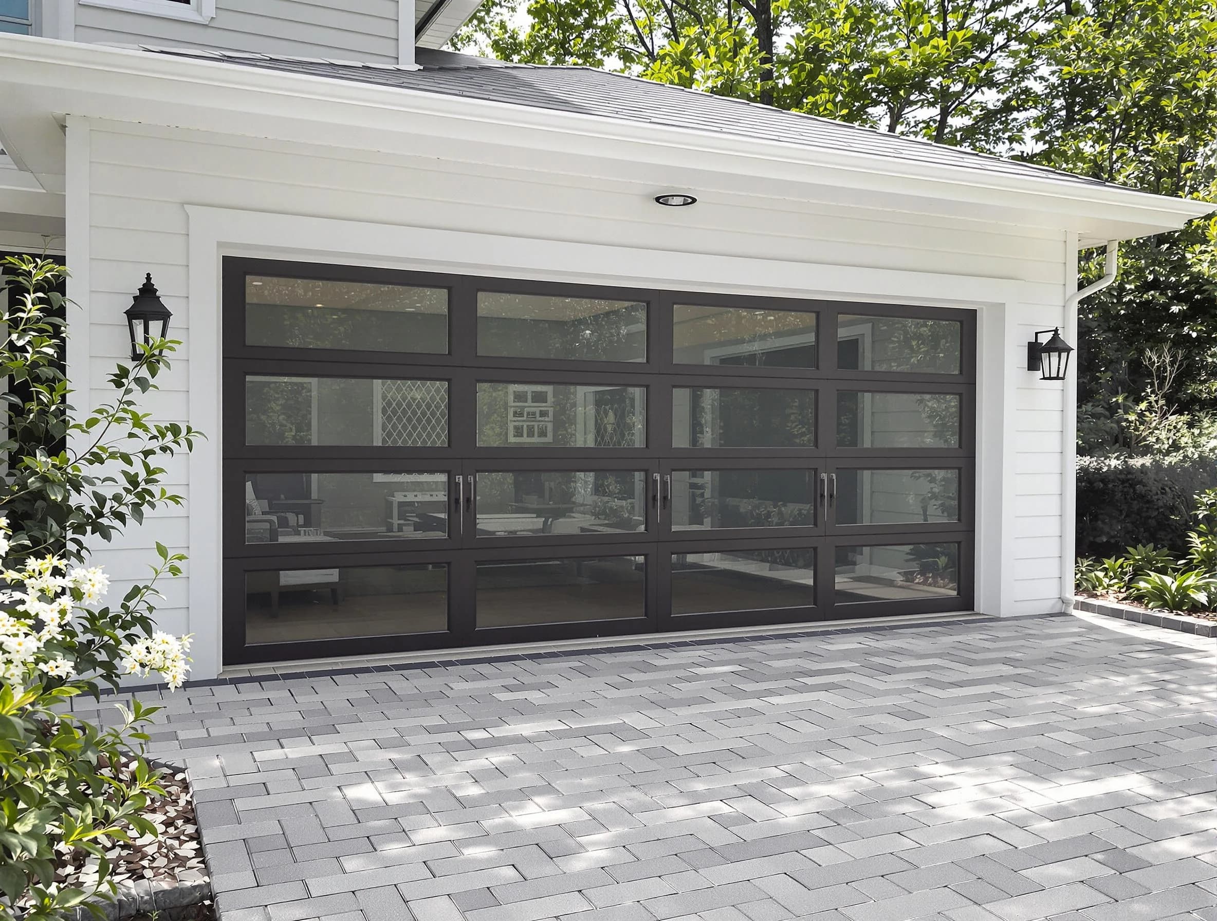 Jersey City Garage Door Repair design specialist presenting custom garage door options to Jersey City homeowner