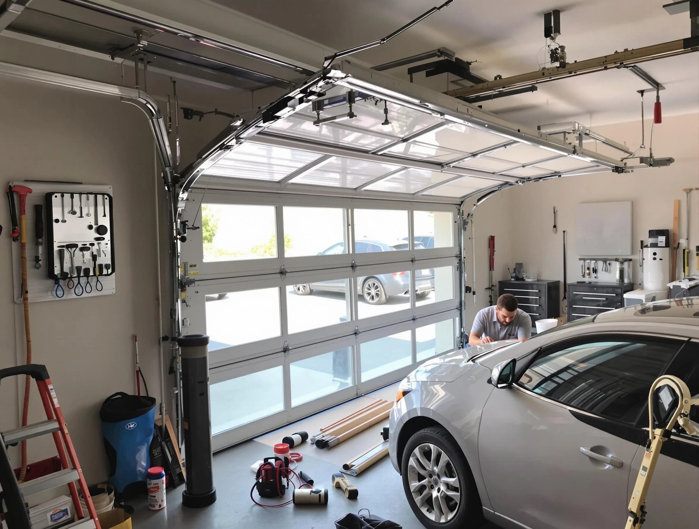 Garage door noise reduction service by Jersey City Garage Door Repair in Jersey City