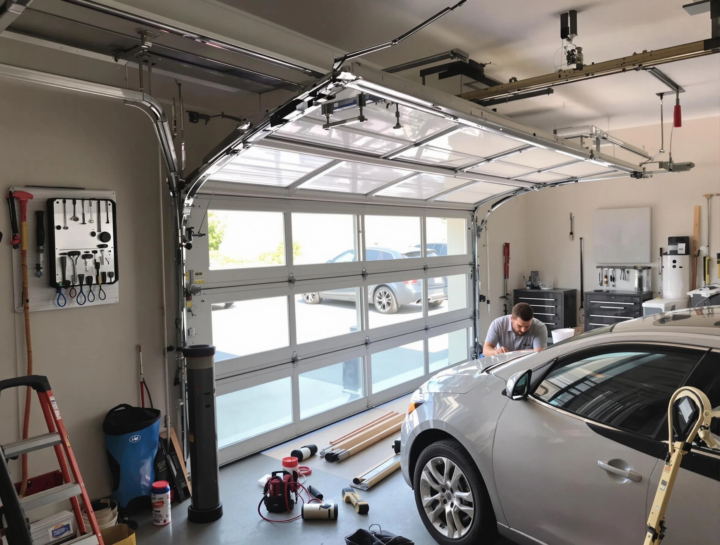 Garage door noise reduction service by Jersey City Garage Door Repair in Jersey City