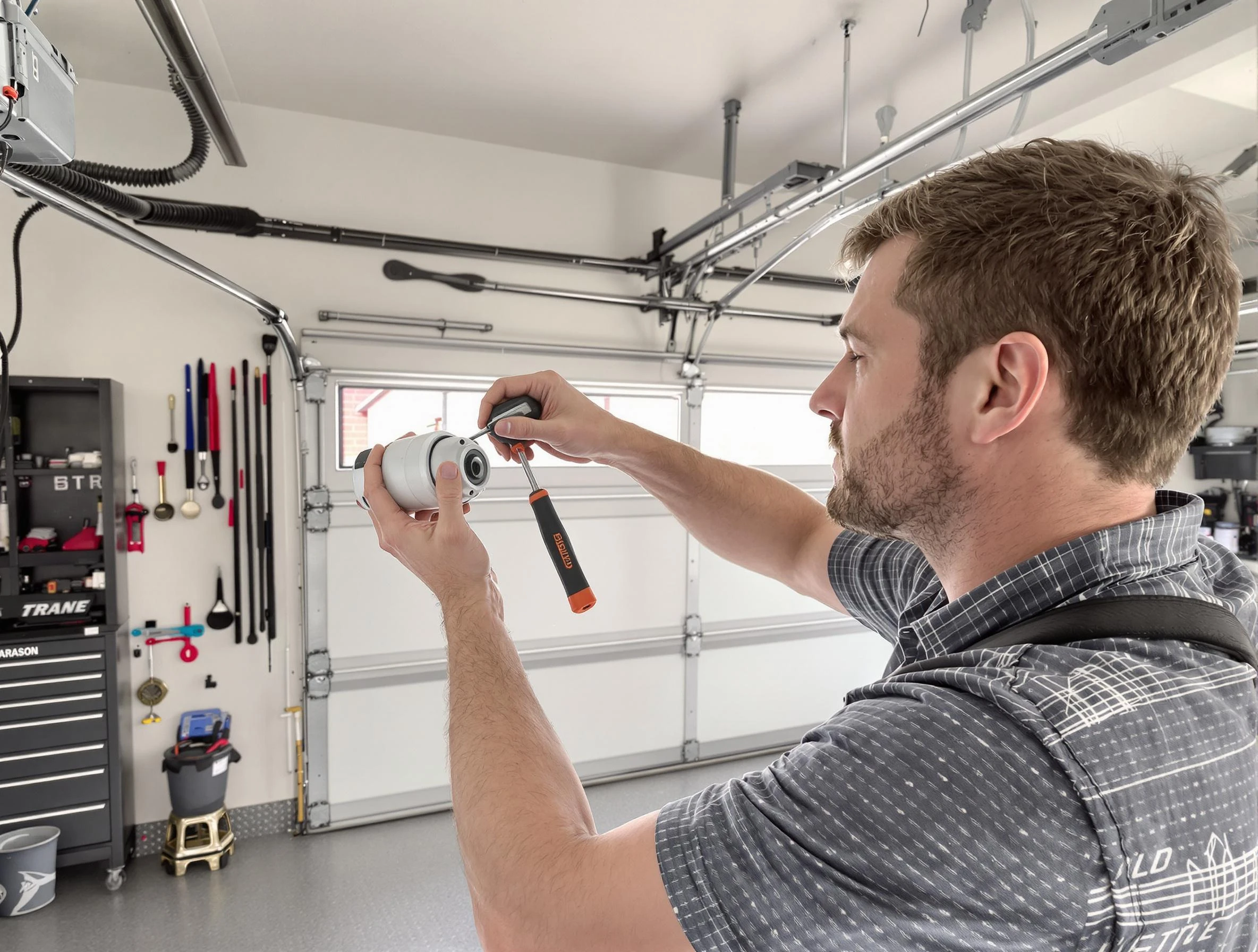 Garage door opener repair service by Jersey City Garage Door Repair in Jersey City